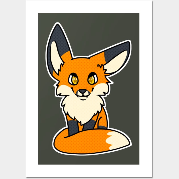 Sly Fox Wall Art by Catbreon